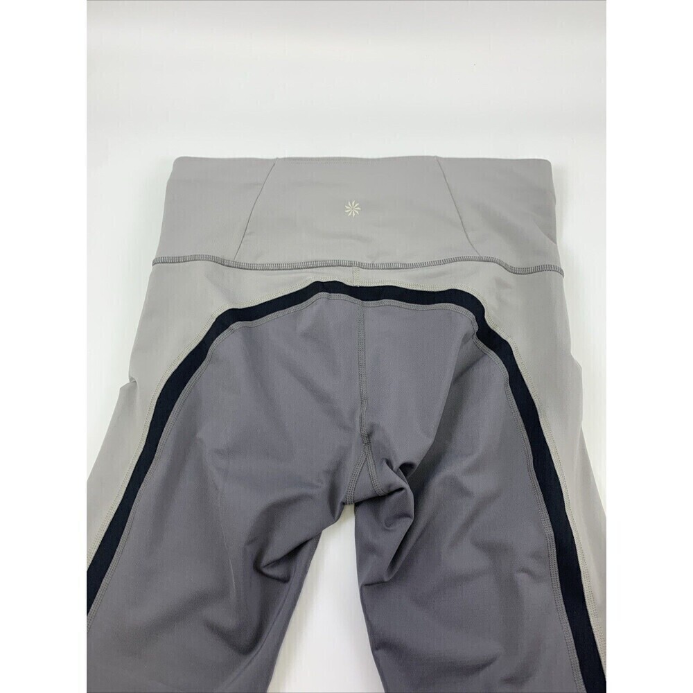 BOGO Athleta Spar Colorblock 7/8 Tight Leggings Silver Bell 405455 Womens M Tall - Picture 12 of 13